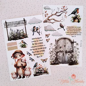 Adesivos Transparente com devocional - AGEU - Bible Journaling