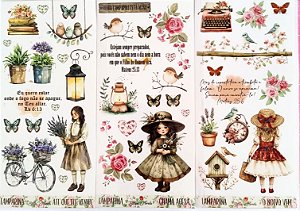 Adesivos Transparentes Slim: Lamparina - 3 unidades (O Noivo vem / Chama acesa / Até que Ele venha) - Bible Journaling