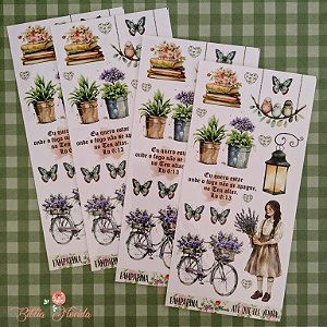 Adesivos Transparente SLIM "LAMPARINA: ATÉ QUE ELE VENHA" - Bible Journaling