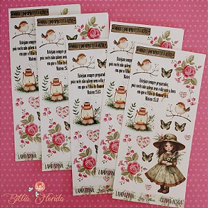 Adesivos Transparente SLIM "LAMPARINA: CHAMA ACESA" - Bible Journaling