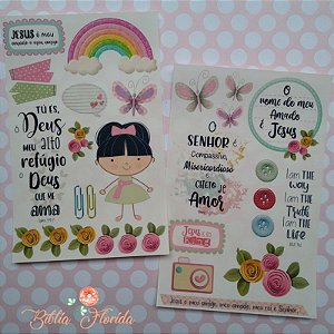 Adesivos Transparentes: Amor de Deus - Bible Journaling