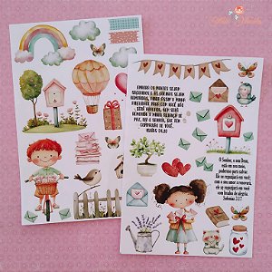 Adesivos Transparentes: Cartas entre o coração e céu - Bible Journaling