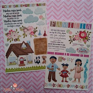 Adesivos Transparentes: Casa de benção / Família negra