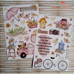 Adesivos Transparentes: Manhã gloriosa - Bible Journaling