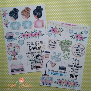 Adesivos Transparentes: Plano de Deus - Bible Journaling