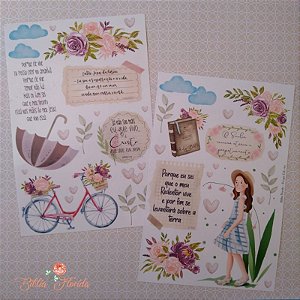 Adesivos Transparentes: Porque Ele vive - Bible Journaling