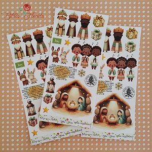 Adesivo Transparente Slim: Alegria no Natal - Bible Journaling