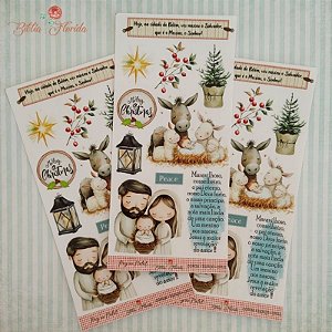Adesivo Transparente Slim: Paz no Natal - Bible Journaling