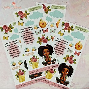 Adesivos Transparentes Slim: Kit 3 unidades (Deus e seus planos / Deus e seus propósitos / Deus e suas promessas) - Bible Journaling