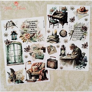 Adesivos Transparentes com devocional - Efésios - Bible Journaling