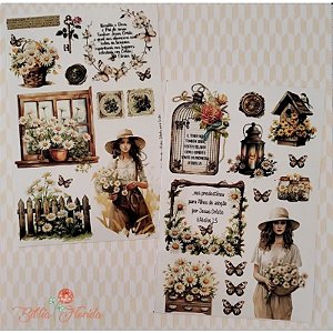 Adesivos Transparentes com devocional - Efésios: Selados para Cristo - Bible Journaling