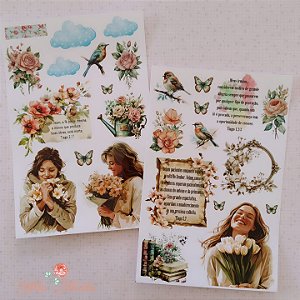 Adesivos Transparentes com devocional - Tiago - Bible Journaling