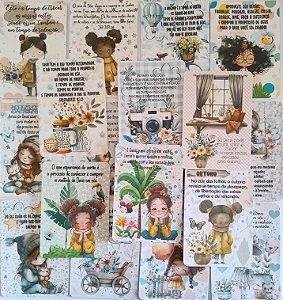 Cards: Deus em todas as estações - 18 unidades - Bible Journaling