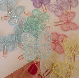 Clips Borboleta - 4 unidades - Bible Journaling