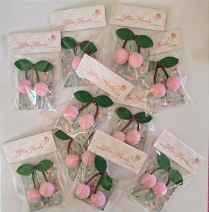 Clip Decorativo Cerejinha - Rosa - Bible Journaling