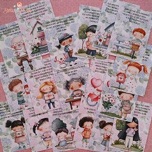 Cards: Cartas entre o coração e céu - 18 unidades - Bible Journaling