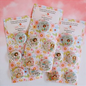 Kit Bottons Bíblia Florida - 5 Unidades - Modelo 3 - Bible Journaling