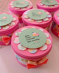 Latinha com DieCuts - Recortes Scrapbook - 50 unidades - Bible Journaling