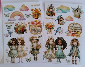 Adesivos Transparentes: Amar o próximo - Bible Journaling