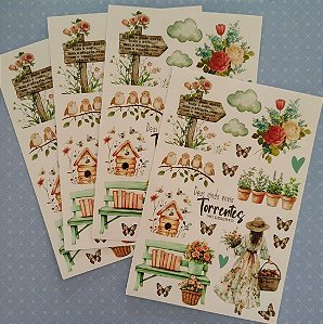 Adesivos Transparentes: Torrentes no deserto - Bible Journaling