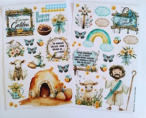 Adesivos Transparentes: Mais que um simples galileu - Bible Journaling