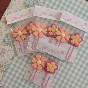 Kit Clips Decorativos Flor com 2 unidades
