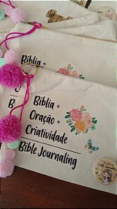 Bolsinha "Bíblia + Oração + Criatividade"