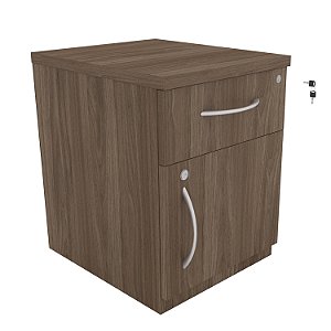 Gaveteiro Volante 1 Gaveta 1 Porta GABINETTO Carvalho Munique - 400 x 470 x 500
