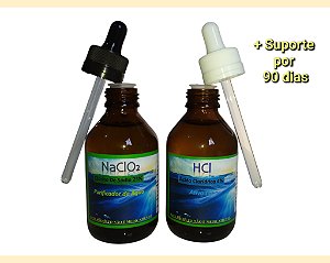 Kit PURIFICADOR DE ÁGUA em VIDRO 100 ml cada