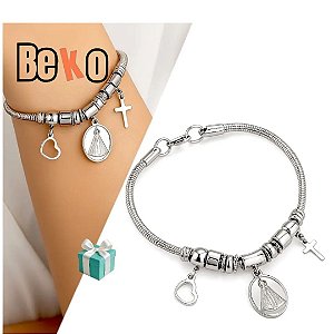 Pulseira Aço Antialérgico Nossa Senhora Aparecida S9GMGH9TB