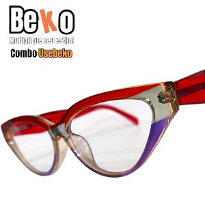 Combo UESEBEKO de Armação + lentes com antireflexo 57KJ3HSDS