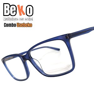 Combo UESEBEKO de Armação + lentes com antireflexo CUBH64CCB