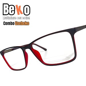Combo UESEBEKO de Armação + lentes com antireflexo HGQ6TFB6Q