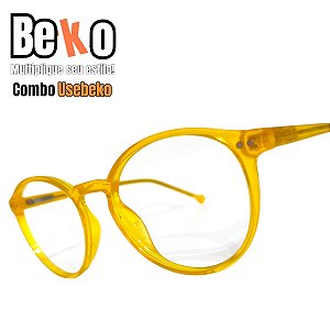 Combo UESEBEKO de Armação + lentes com antireflexo PBE4WWVAV