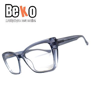 Armação de Óculos Feminina Azul Transparente 9BJPFZVQY