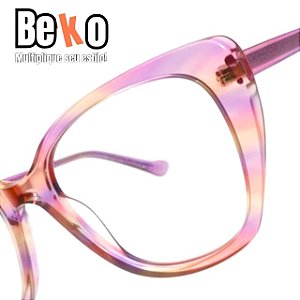 Armação de Óculos Feminina Roxa Transparente 2ABZSCYGS