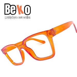 Armação de Óculos Transparente Laranja Beko MBL9VUBPW