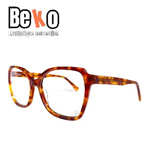 Armação Tartaruga Feminina Quadrada Acetato - BEKO