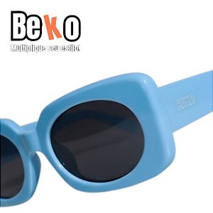 Óculos de Sol Beko Azul Estilo Retrô KBMLCDGRW