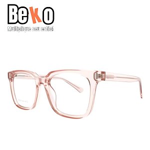 Armação Rosa Transparente Feminino Quadrado Leve - BEKO