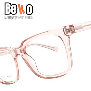 Armação de Óculos Feminina Rosa Transparente RGKDQQ5AU