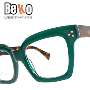 Armação de Óculos Verde e Marrom Beko G2Q4QFUSS