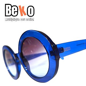 Óculos de Sol Redondo Beko Azul STZ3C8EJP