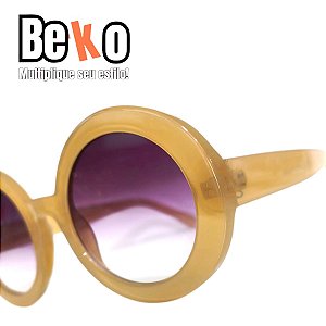 Óculos Solar Redondo Nude Beko 2WFR3GYNF