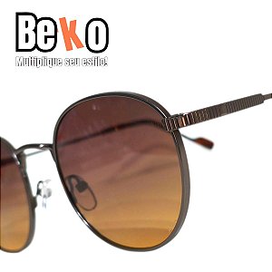 Óculos de Sol Redondo Degradê Beko RSMAU8S9S