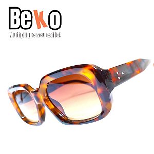 Óculos de Sol Beko Estilo Quadrado Tartaruga NMZJ3ZZTH