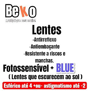 Lentes de Reposição Antirreflexo + Blue + Fotossensível SPT8SXJHV