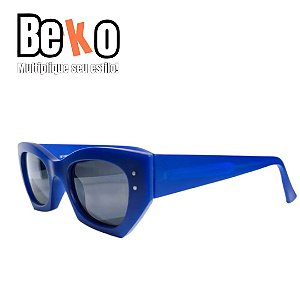 Óculos de Sol Gatinho Azul Royal Acetato Polarizado - UV400 - BEKO