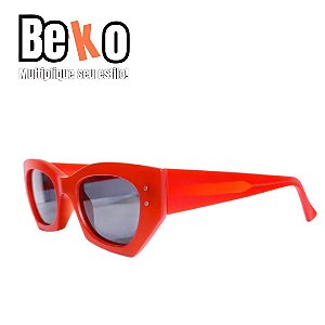 Óculos de Sol Vermelho Acetato Polarizado - UV400 - BEKO