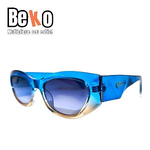 Óculos de Sol Gatinho Azul Cristal - UV400 - BEKO